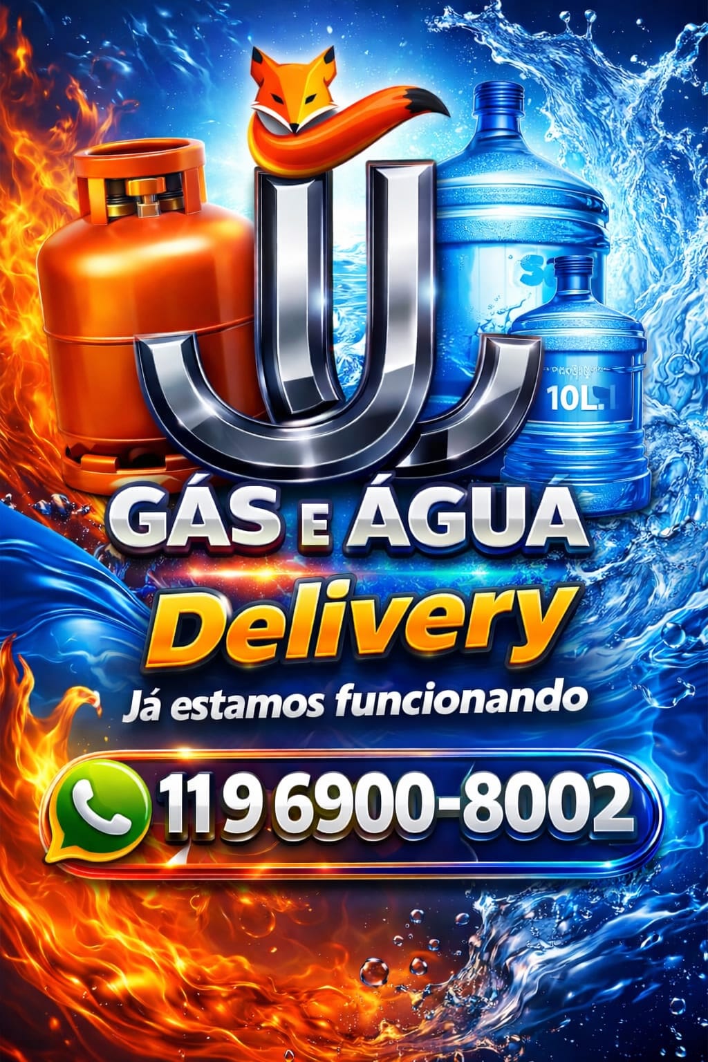 Galões de água 10L e 20L — JJ Distribuidora